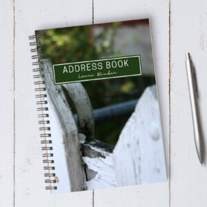 Personalizable Chicago Fence Address Book / A5 / Coil Bound