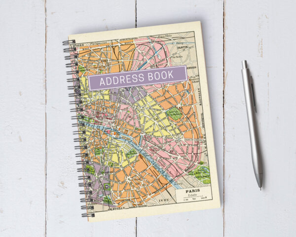 Personalizable Paris Address Book / A5 / Coil Bound - Image 3