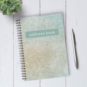 Personalizable Seaside Address Book / A5 / Coil Bound