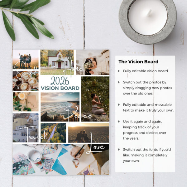 Editable Printable Vision Board Planner - Image 3